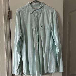 Lacoste Men's Light Blue Button-Down Shirt